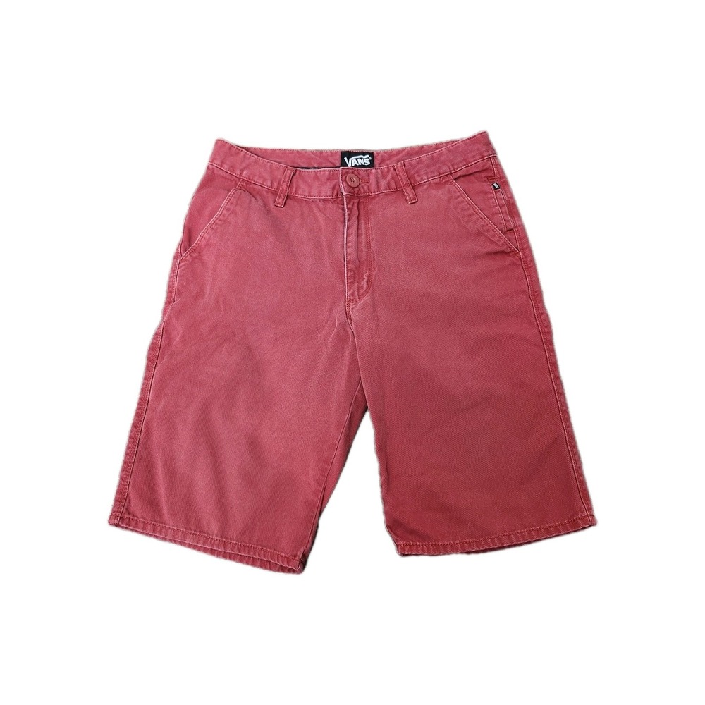 Vans Chino Shorts Men's‎ 30 Red Cotton Casual Skateboarding Classic Fit